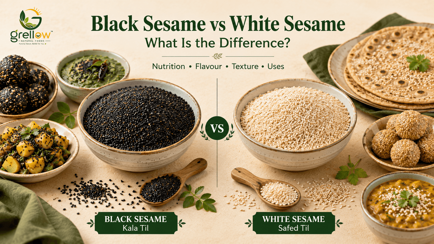 Black Sesame Seeds vs White Sesame Seeds: What Is the Difference?